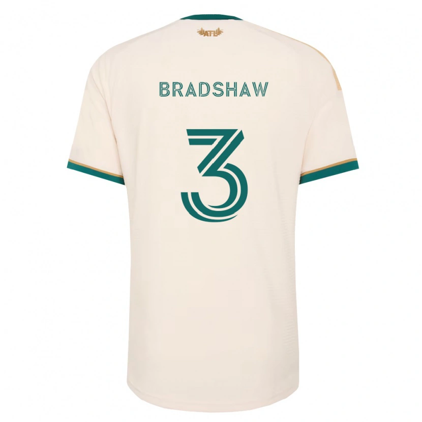 Danxen Enfant Maillot Jalani Bradshaw #3 Vert Champagne Tenues Extérieur 2026/27 T-Shirt