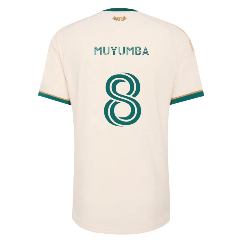 Danxen Enfant Maillot Tristan Muyumba #8 Vert Champagne Tenues Extérieur 2026/27 T-Shirt