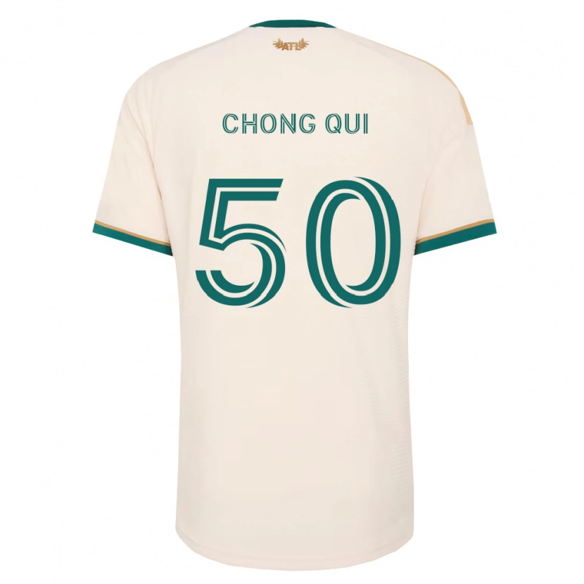 Danxen Enfant Maillot Dominik Chong Qui #50 Vert Champagne Tenues Extérieur 2026/27 T-Shirt