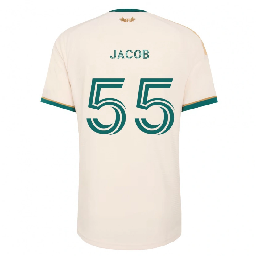 Danxen Enfant Maillot Tomás Jacob #55 Vert Champagne Tenues Extérieur 2026/27 T-Shirt