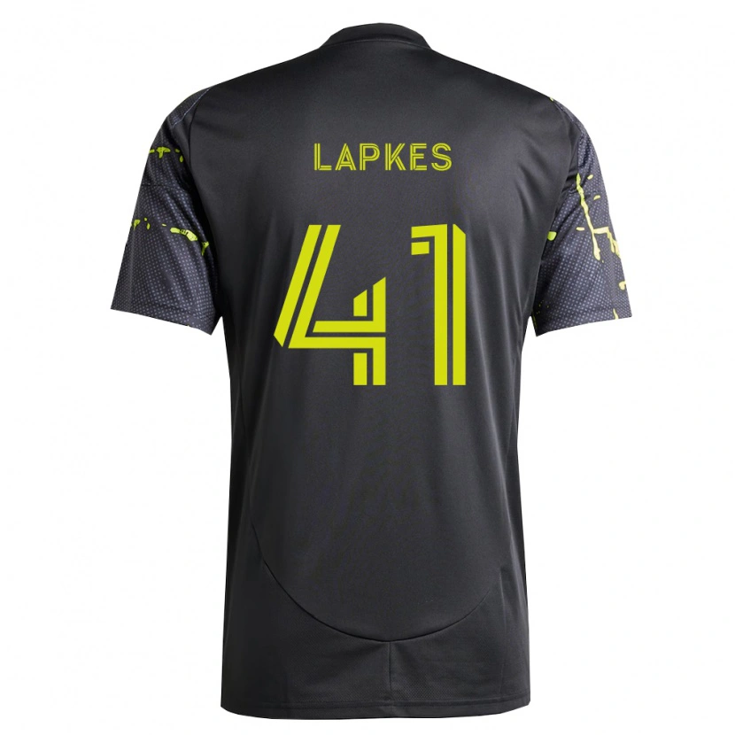 Danxen Enfant Maillot Stanislav Lapkes #41 Jaune Fluo Noir Tenues Extérieur 2026/27 T-Shirt