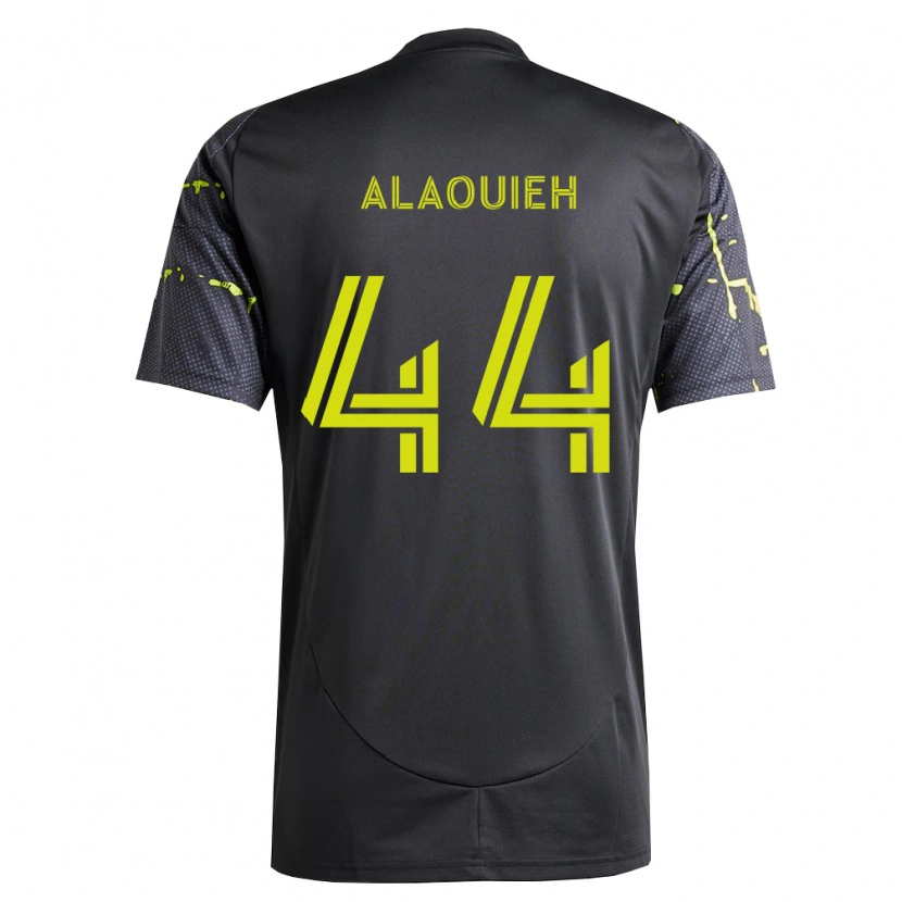 Danxen Enfant Maillot Anthony Alaouieh #44 Jaune Fluo Noir Tenues Extérieur 2026/27 T-Shirt