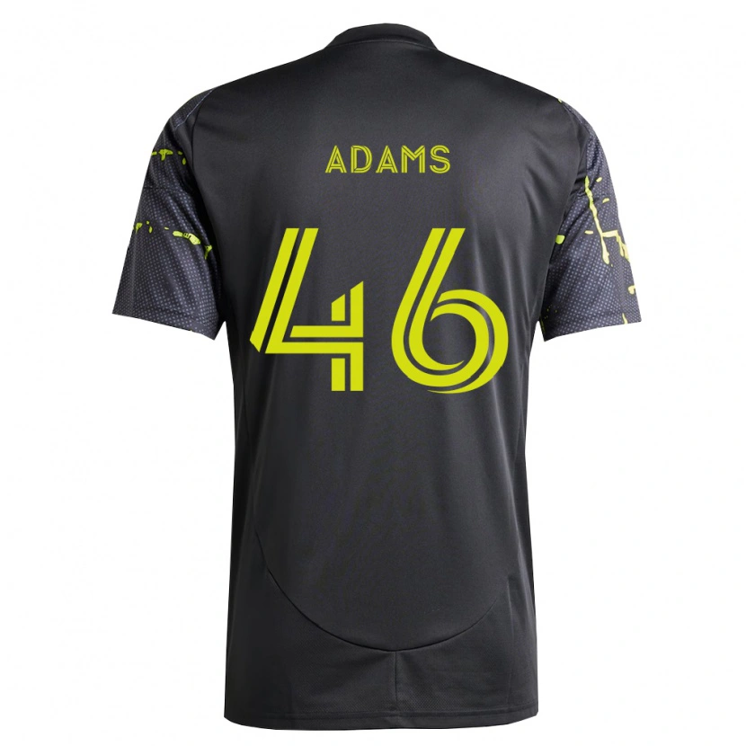 Danxen Enfant Maillot Chase Adams #46 Jaune Fluo Noir Tenues Extérieur 2026/27 T-Shirt