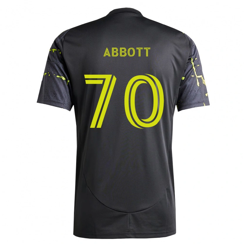 Danxen Enfant Maillot Keller Abbott #70 Jaune Fluo Noir Tenues Extérieur 2026/27 T-Shirt