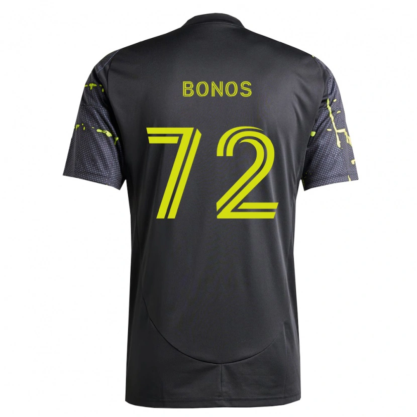 Danxen Enfant Maillot Jackson Bonos #72 Jaune Fluo Noir Tenues Extérieur 2026/27 T-Shirt