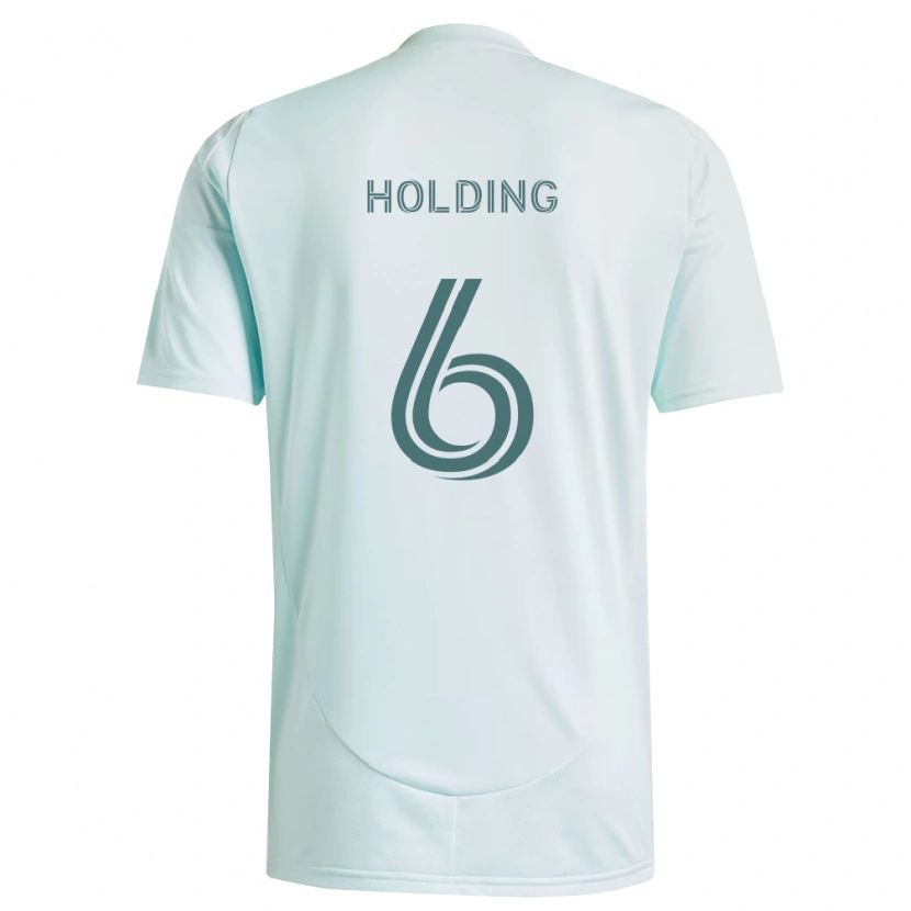 Danxen Enfant Maillot Rob Holding #6 Blanc Vert Clair Tenues Extérieur 2026/27 T-Shirt
