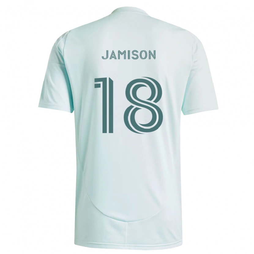 Danxen Enfant Maillot Bryce Jamison #18 Blanc Vert Clair Tenues Extérieur 2026/27 T-Shirt