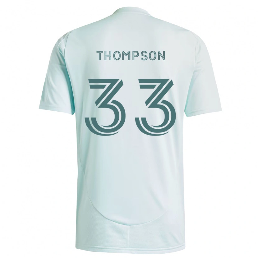 Danxen Enfant Maillot Kosi Thompson #33 Blanc Vert Clair Tenues Extérieur 2026/27 T-Shirt