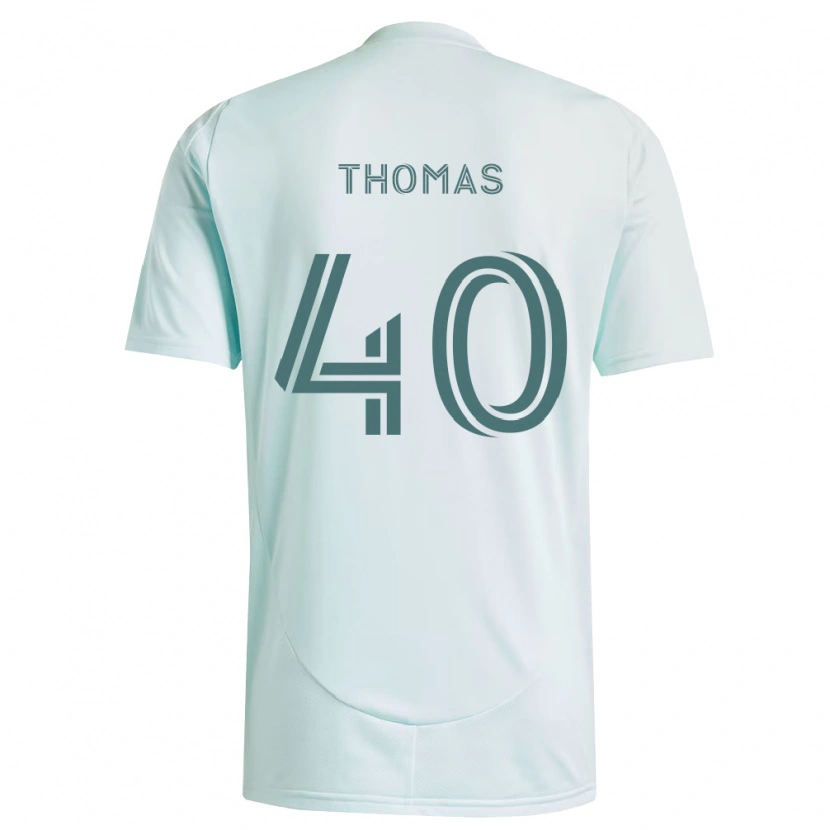 Danxen Enfant Maillot Kai Thomas #40 Blanc Vert Clair Tenues Extérieur 2026/27 T-Shirt