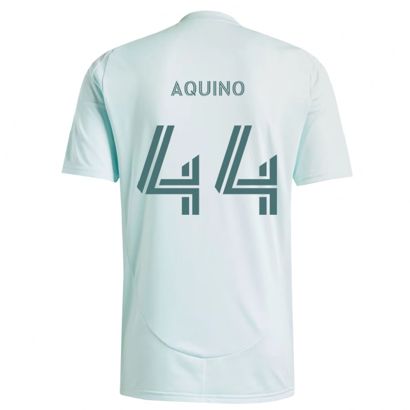 Danxen Enfant Maillot Chris Aquino #44 Blanc Vert Clair Tenues Extérieur 2026/27 T-Shirt