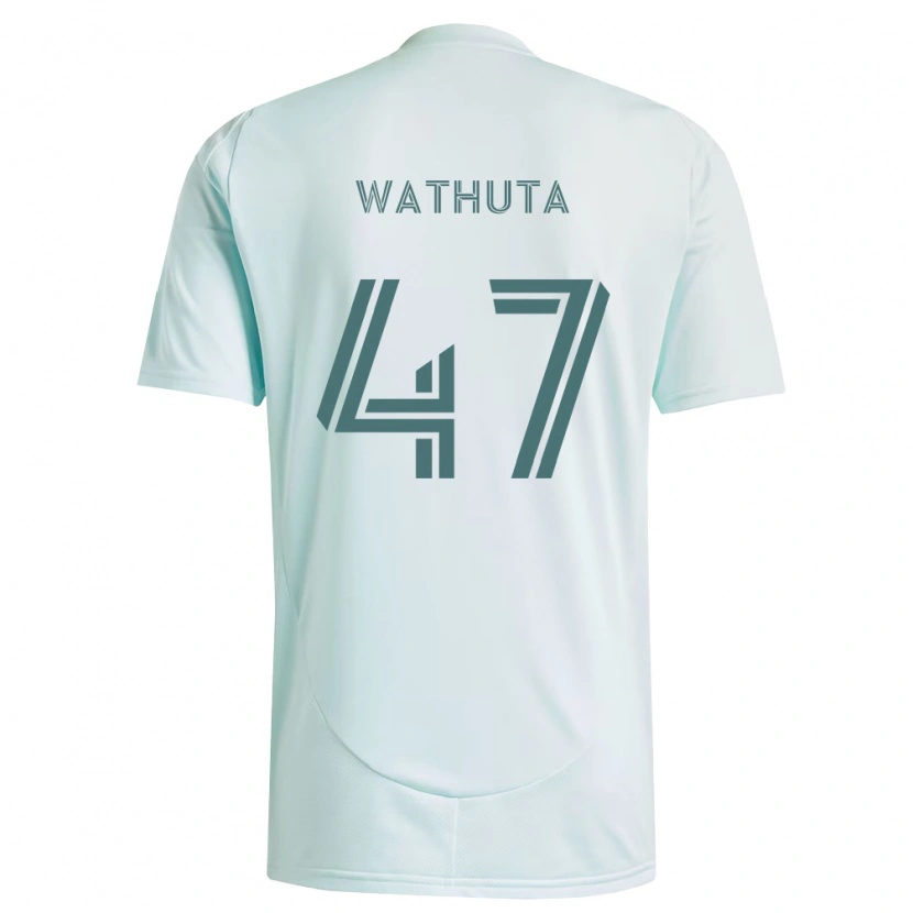 Danxen Enfant Maillot Sydney Wathuta #47 Blanc Vert Clair Tenues Extérieur 2026/27 T-Shirt