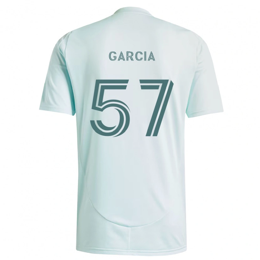 Danxen Enfant Maillot Rogelio Garcia #57 Blanc Vert Clair Tenues Extérieur 2026/27 T-Shirt
