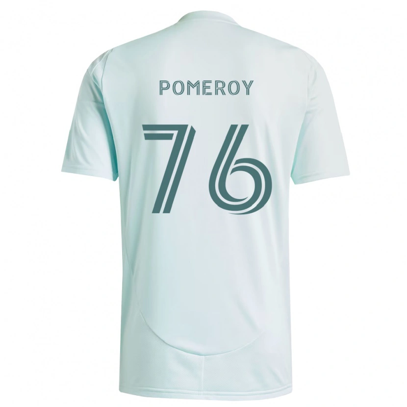 Danxen Enfant Maillot Jack Pomeroy #76 Blanc Vert Clair Tenues Extérieur 2026/27 T-Shirt