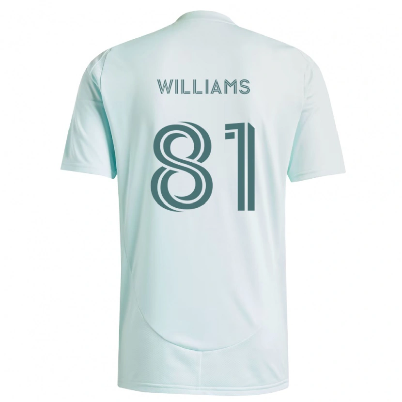 Danxen Enfant Maillot Dash Williams #81 Blanc Vert Clair Tenues Extérieur 2026/27 T-Shirt
