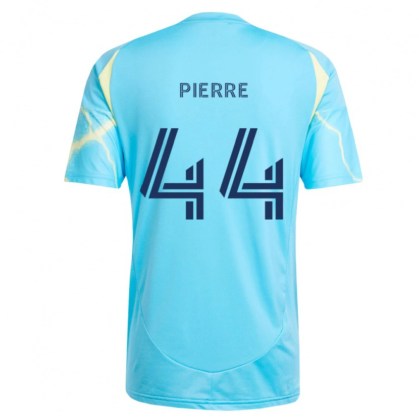 Danxen Enfant Maillot Neil Pierre #44 Bleu Clair Noir Jaune Clair Tenues Extérieur 2026/27 T-Shirt