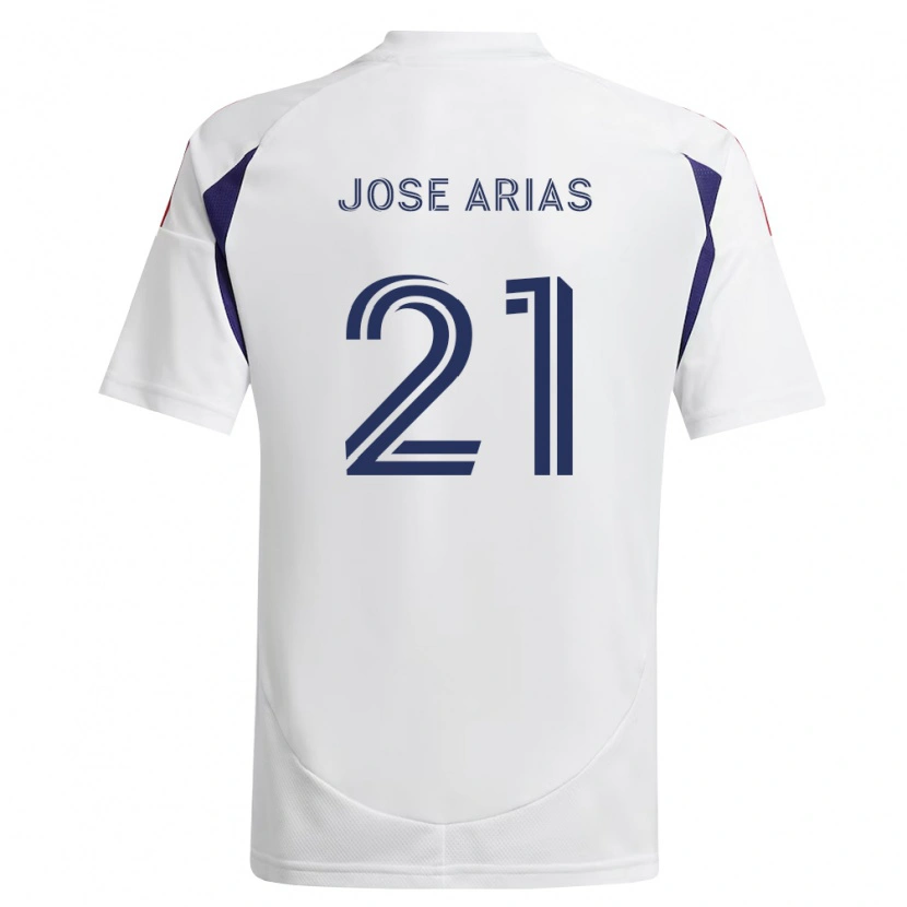 Danxen Enfant Maillot Juan Jose Arias #21 Bleu Royal Rouge Marron Tenues Extérieur 2026/27 T-Shirt