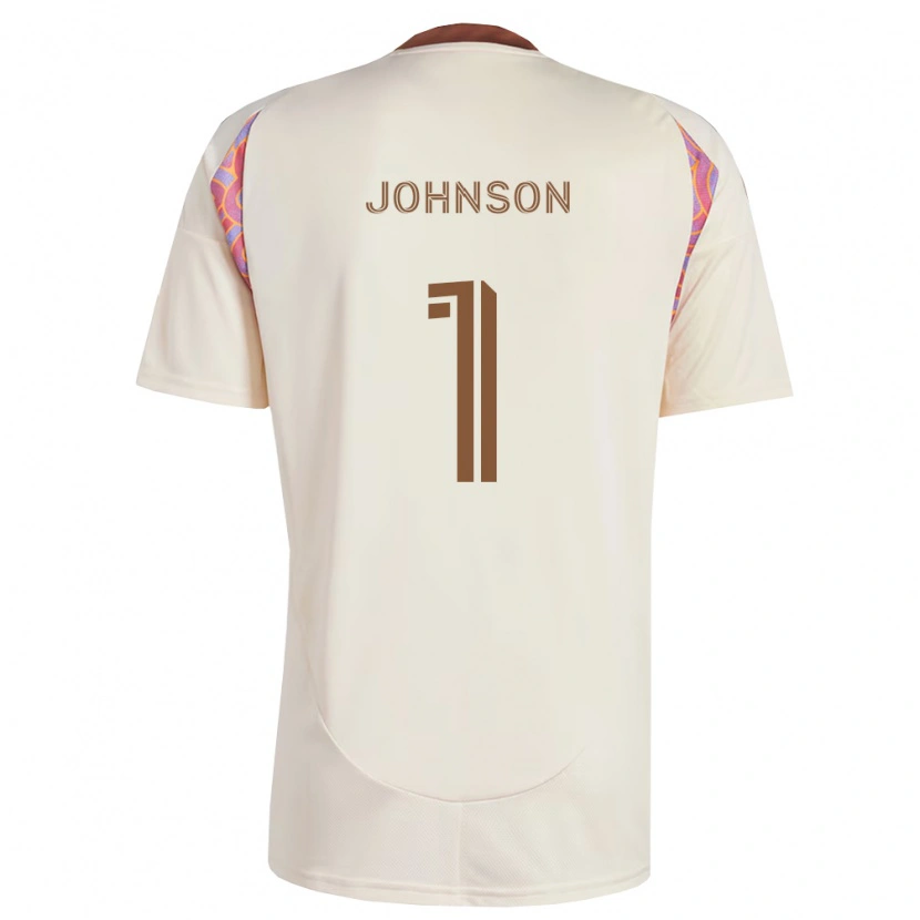 Danxen Enfant Maillot Sean Johnson #1 Rose Blanc Cassé Tenues Extérieur 2026/27 T-Shirt