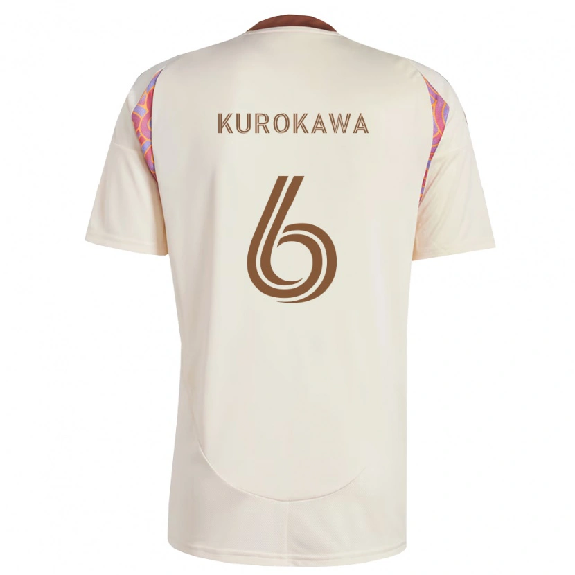 Danxen Enfant Maillot Keisuke Kurokawa #6 Rose Blanc Cassé Tenues Extérieur 2026/27 T-Shirt