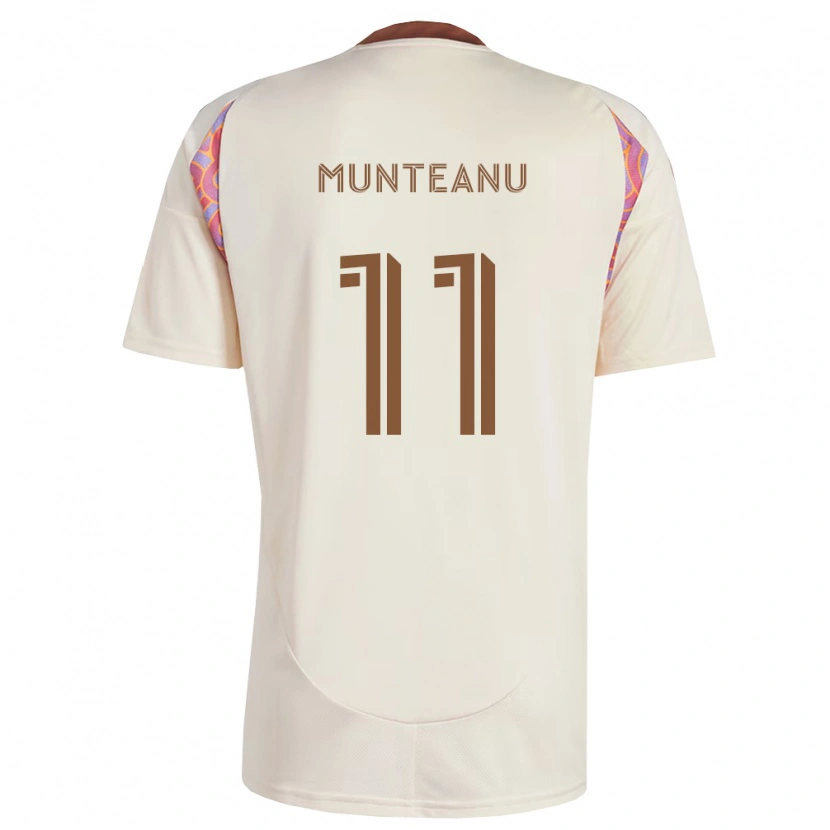 Danxen Enfant Maillot Louis Munteanu #11 Rose Blanc Cassé Tenues Extérieur 2026/27 T-Shirt