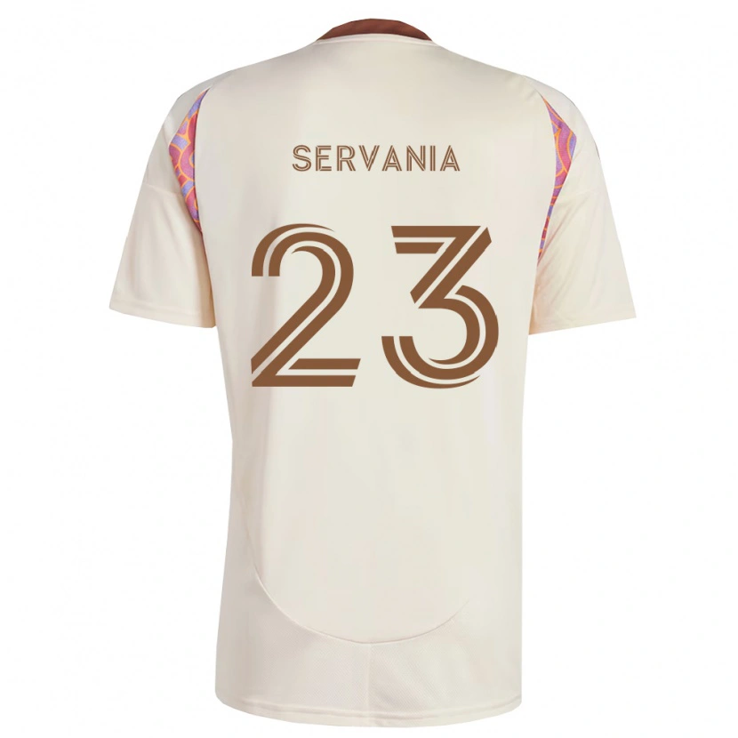Danxen Enfant Maillot Brandon Servania #23 Rose Blanc Cassé Tenues Extérieur 2026/27 T-Shirt