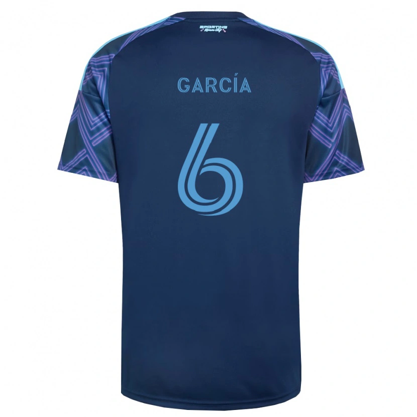 Danxen Enfant Maillot Manu García #6 Bleu Royal Violet Tenues Extérieur 2026/27 T-Shirt