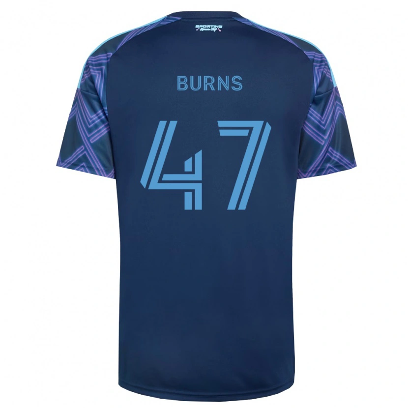 Danxen Enfant Maillot Trevor Burns #47 Bleu Royal Violet Tenues Extérieur 2026/27 T-Shirt
