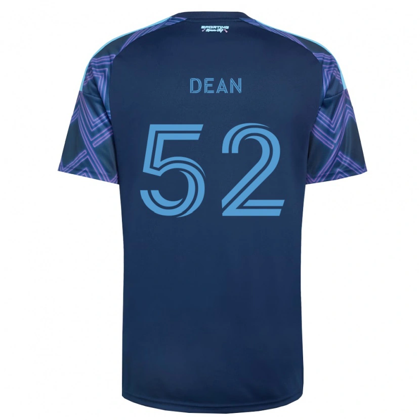 Danxen Enfant Maillot Finn Dean #52 Bleu Royal Violet Tenues Extérieur 2026/27 T-Shirt