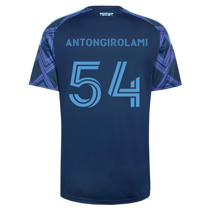 Danxen Enfant Maillot Luca Antongirolami #54 Bleu Royal Violet Tenues Extérieur 2026/27 T-Shirt