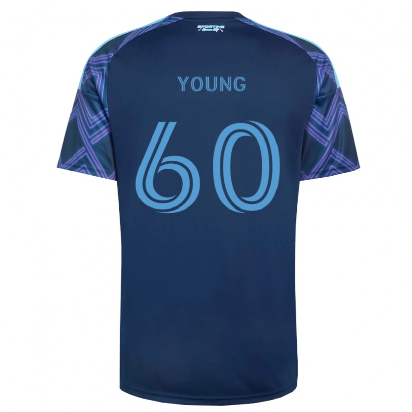 Danxen Enfant Maillot Nate Young #60 Bleu Royal Violet Tenues Extérieur 2026/27 T-Shirt