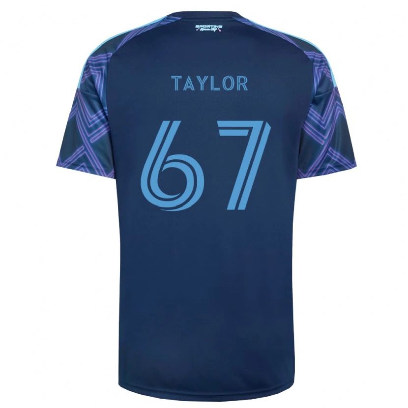 Danxen Enfant Maillot Kael Taylor #67 Bleu Royal Violet Tenues Extérieur 2026/27 T-Shirt