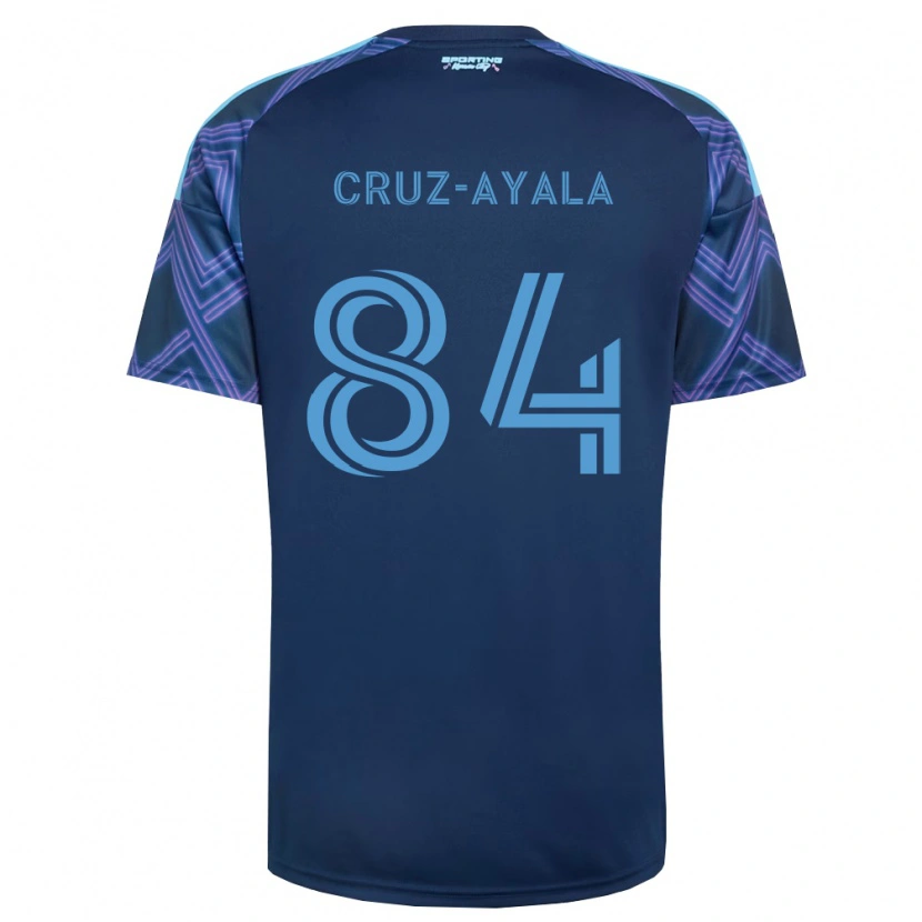 Danxen Enfant Maillot Luis Cruz-Ayala #84 Bleu Royal Violet Tenues Extérieur 2026/27 T-Shirt