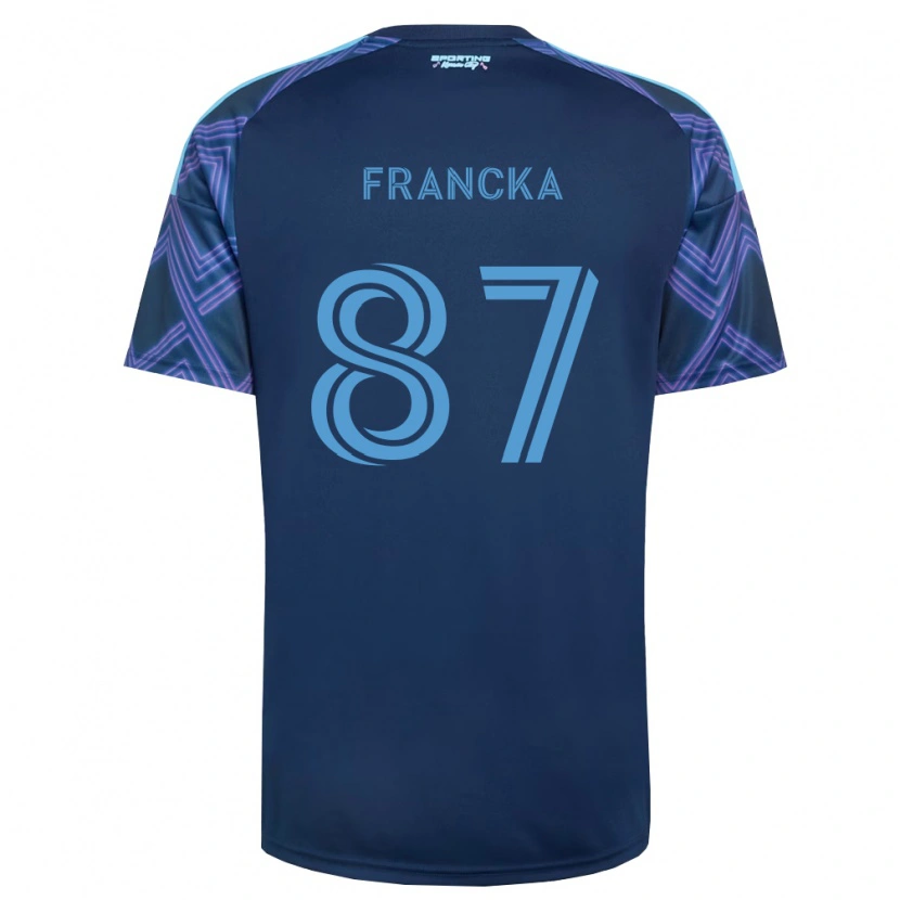 Danxen Enfant Maillot Jack Francka #87 Bleu Royal Violet Tenues Extérieur 2026/27 T-Shirt