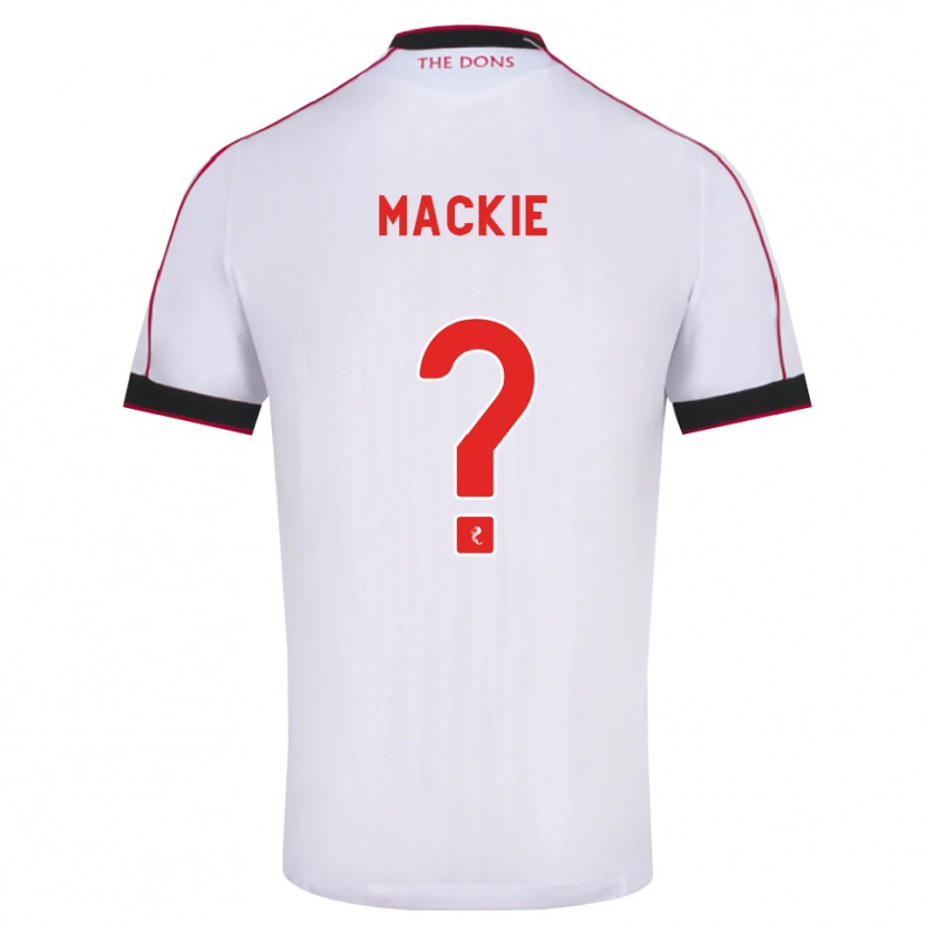 Danxen Enfant Maillot Fraser Mackie #0 Noir Rouge Blanc Tenues Extérieur 2026/27 T-Shirt