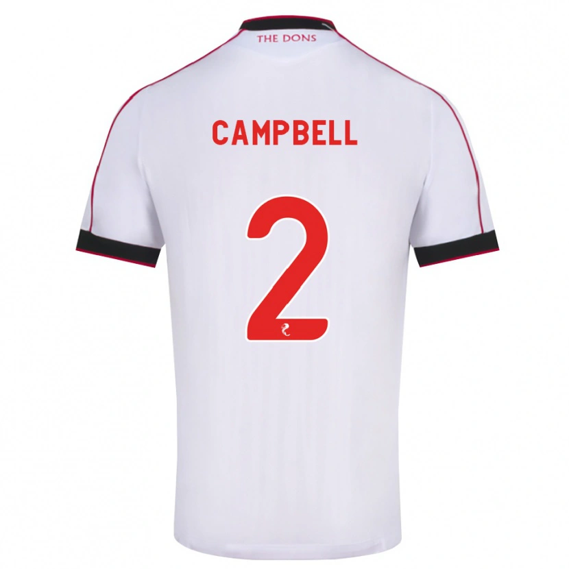 Danxen Enfant Maillot Loren Campbell #2 Noir Rouge Blanc Tenues Extérieur 2026/27 T-Shirt