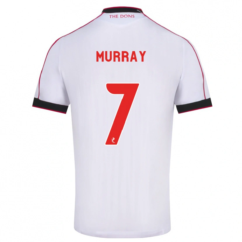 Danxen Enfant Maillot Phoebe Murray #7 Noir Rouge Blanc Tenues Extérieur 2026/27 T-Shirt