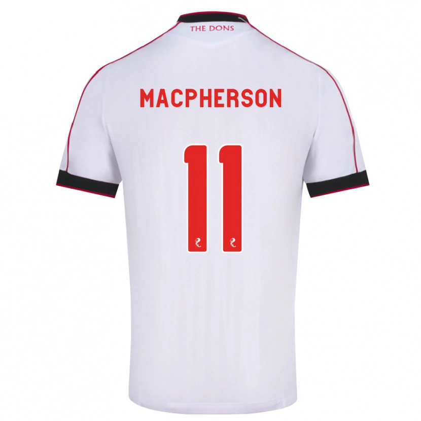 Danxen Enfant Maillot Keira Macpherson #11 Noir Rouge Blanc Tenues Extérieur 2026/27 T-Shirt