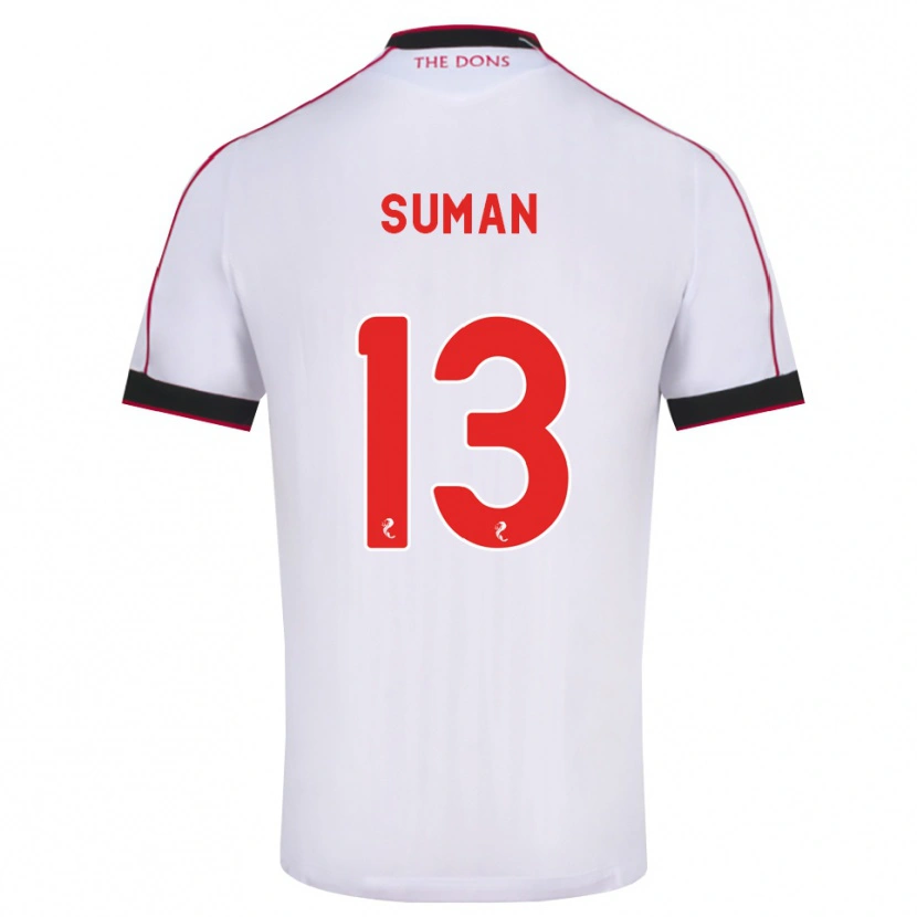 Danxen Enfant Maillot Nick Suman #13 Noir Rouge Blanc Tenues Extérieur 2026/27 T-Shirt