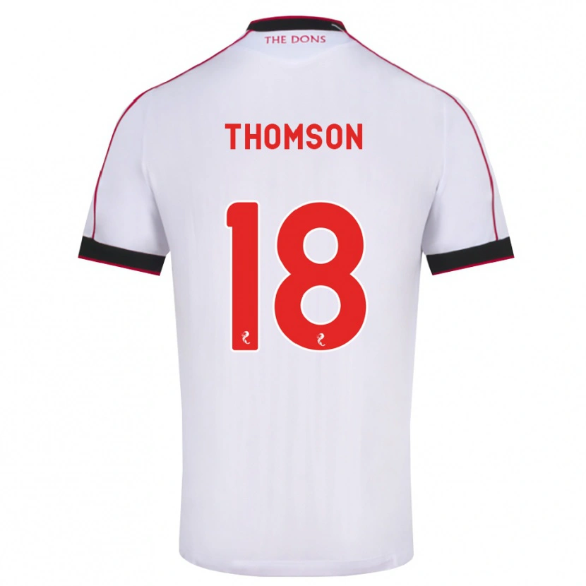 Danxen Enfant Maillot Eva Thomson #18 Noir Rouge Blanc Tenues Extérieur 2026/27 T-Shirt