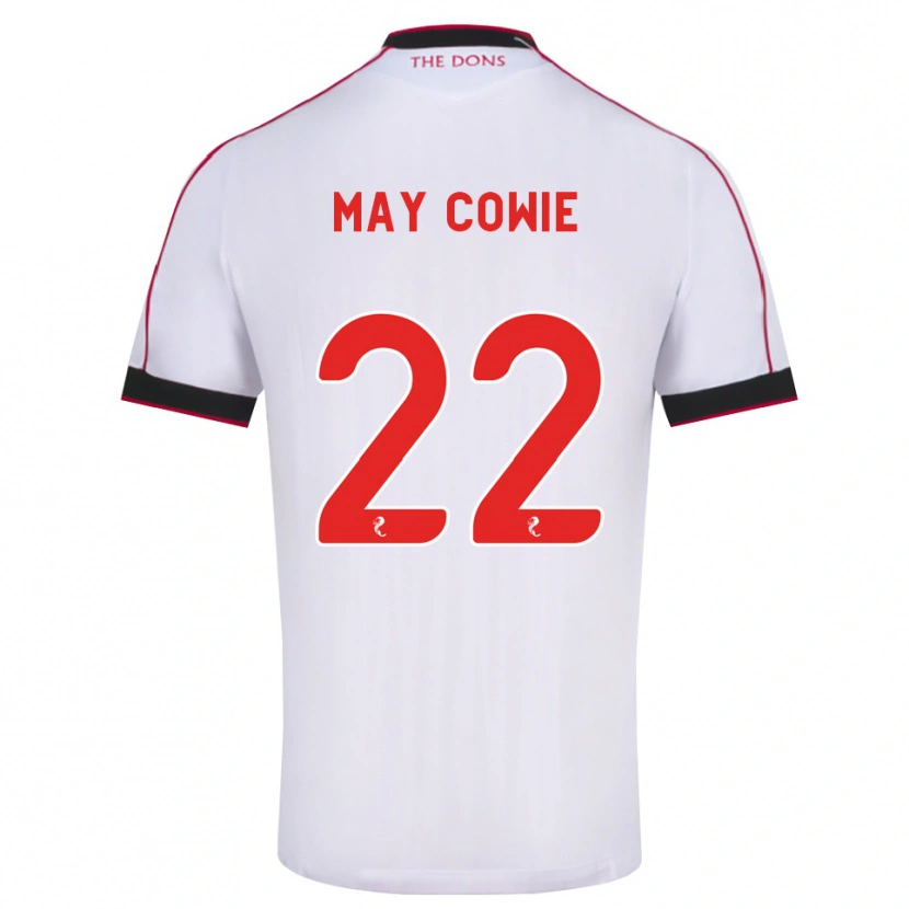 Danxen Enfant Maillot Ellie May Cowie #22 Noir Rouge Blanc Tenues Extérieur 2026/27 T-Shirt