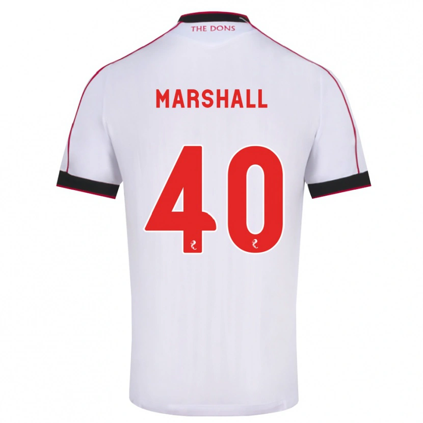 Danxen Enfant Maillot Findlay Marshall #40 Noir Rouge Blanc Tenues Extérieur 2026/27 T-Shirt