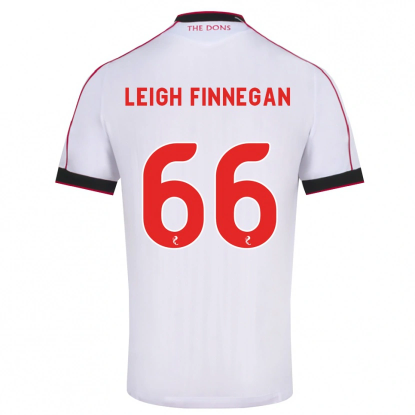 Danxen Enfant Maillot Toni Leigh Finnegan #66 Noir Rouge Blanc Tenues Extérieur 2026/27 T-Shirt