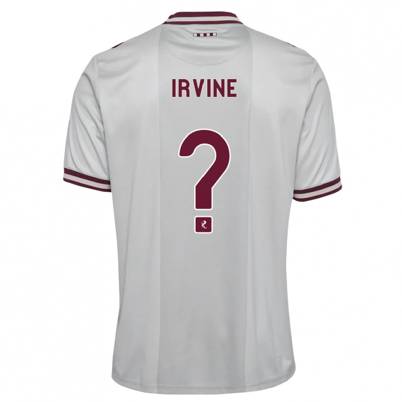 Danxen Enfant Maillot Dylan Irvine #0 Blanc Bordeaux Tenues Extérieur 2026/27 T-Shirt