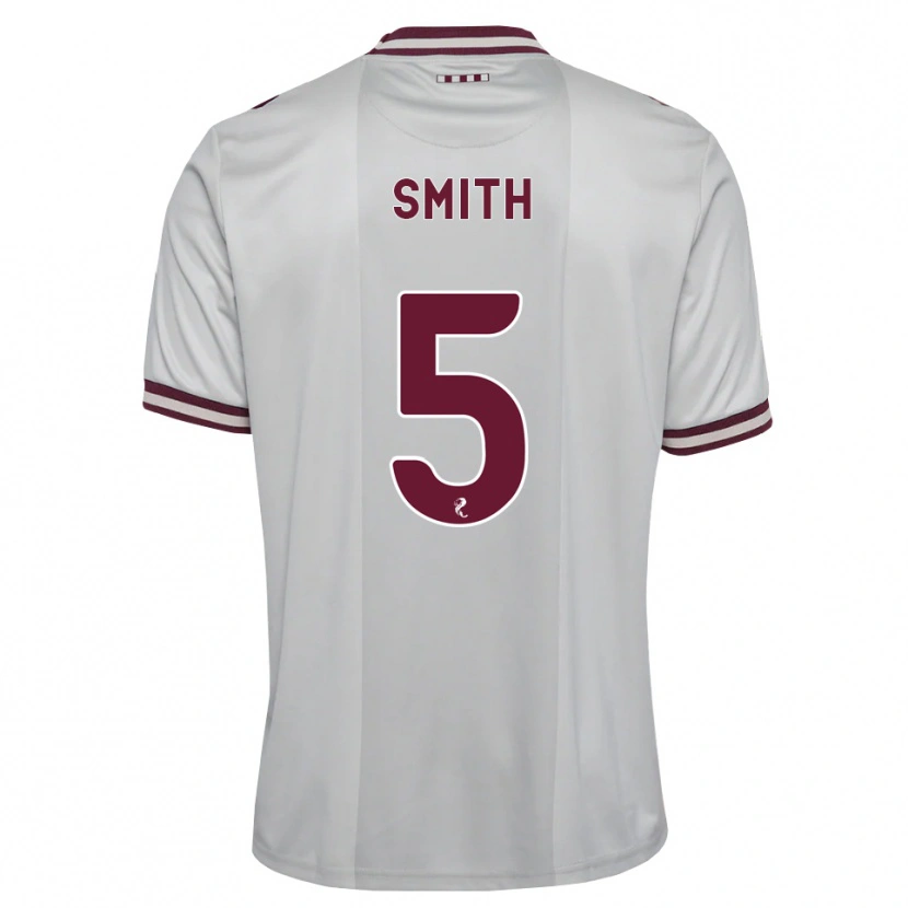 Danxen Enfant Maillot Lucas Smith #5 Blanc Bordeaux Tenues Extérieur 2026/27 T-Shirt