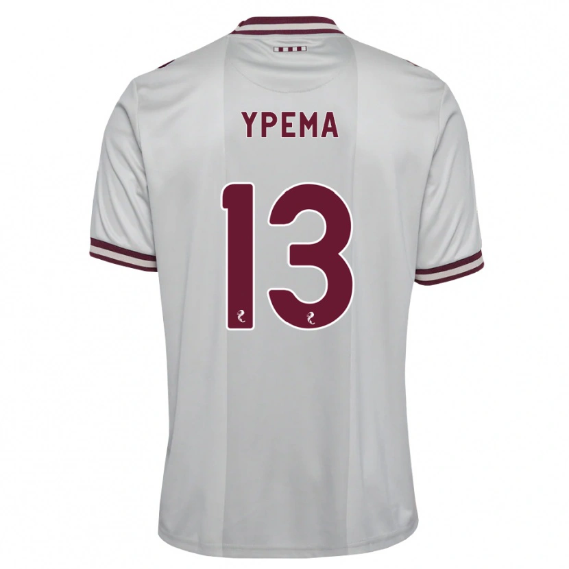 Danxen Enfant Maillot Danique Ypema #13 Blanc Bordeaux Tenues Extérieur 2026/27 T-Shirt