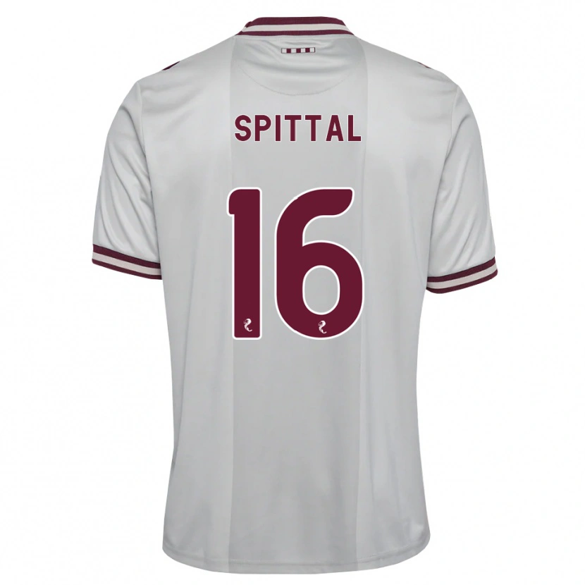 Danxen Enfant Maillot Blair Spittal #16 Blanc Bordeaux Tenues Extérieur 2026/27 T-Shirt