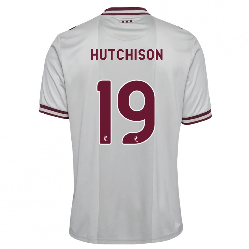 Danxen Enfant Maillot Bayley Hutchison #19 Blanc Bordeaux Tenues Extérieur 2026/27 T-Shirt