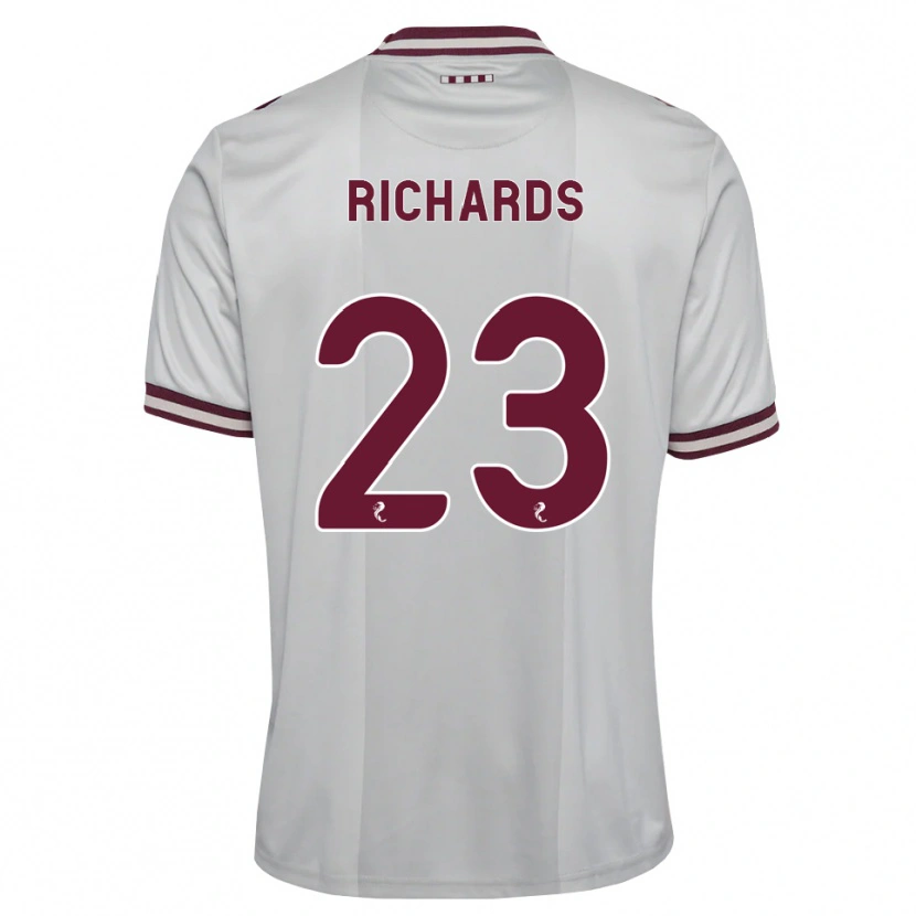 Danxen Enfant Maillot Jackie Richards #23 Blanc Bordeaux Tenues Extérieur 2026/27 T-Shirt