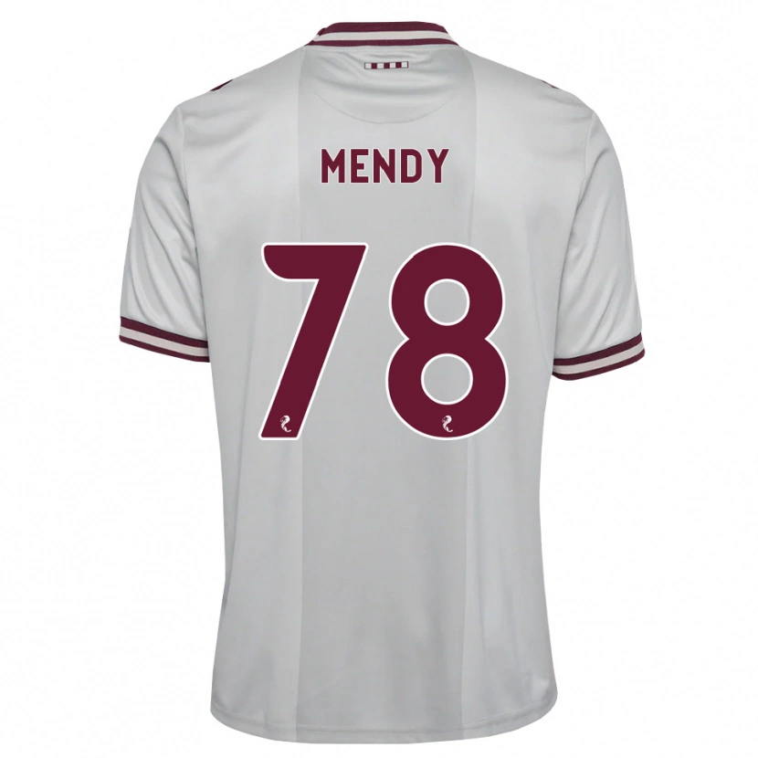 Danxen Enfant Maillot Laurent Mendy #78 Blanc Bordeaux Tenues Extérieur 2026/27 T-Shirt