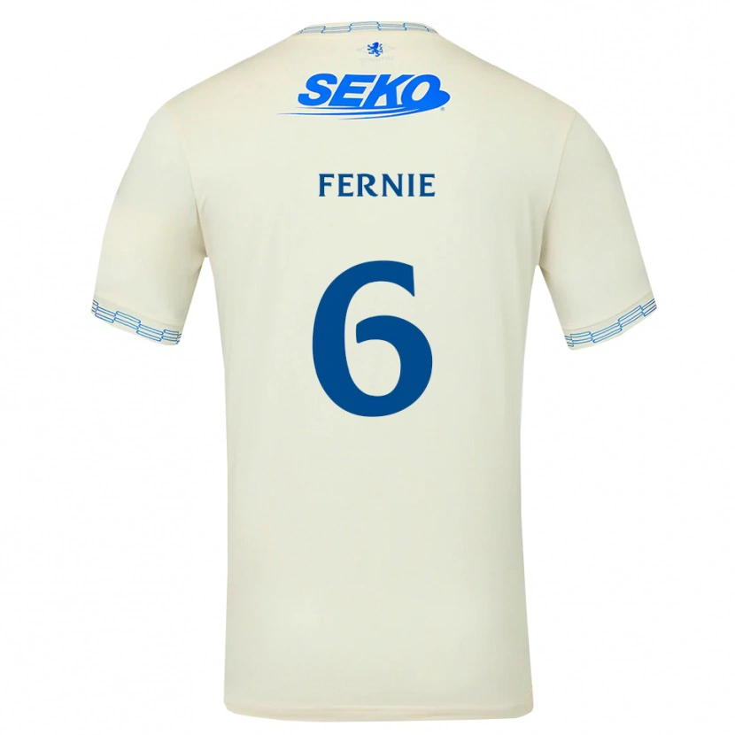 Danxen Enfant Maillot Cameron Fernie #6 Bleu Ciel Vif Blanc Tenues Extérieur 2026/27 T-Shirt