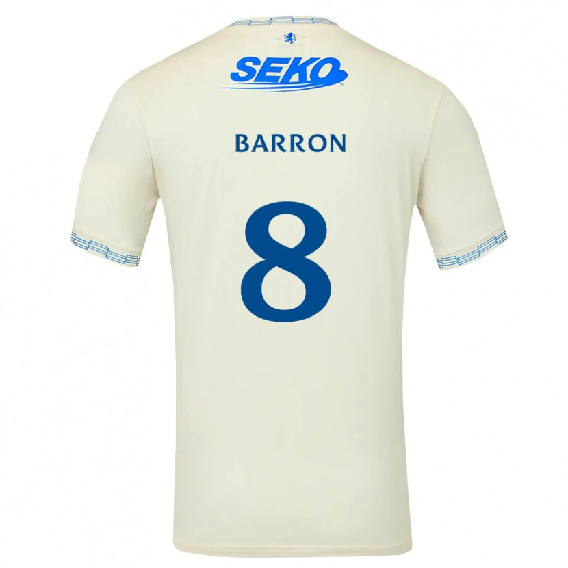Danxen Enfant Maillot Connor Barron #8 Bleu Ciel Vif Blanc Tenues Extérieur 2026/27 T-Shirt
